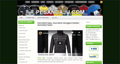 Desktop Screenshot of pesanbaju.com