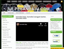 Tablet Screenshot of pesanbaju.com